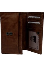 Bear Design Leren Portemonnees - Bear Design Portemonnee "Sweety"  XL bruin