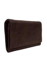 Bear Design Leather Wallets - Bear Design Wallet 'Sweety'  XL brown