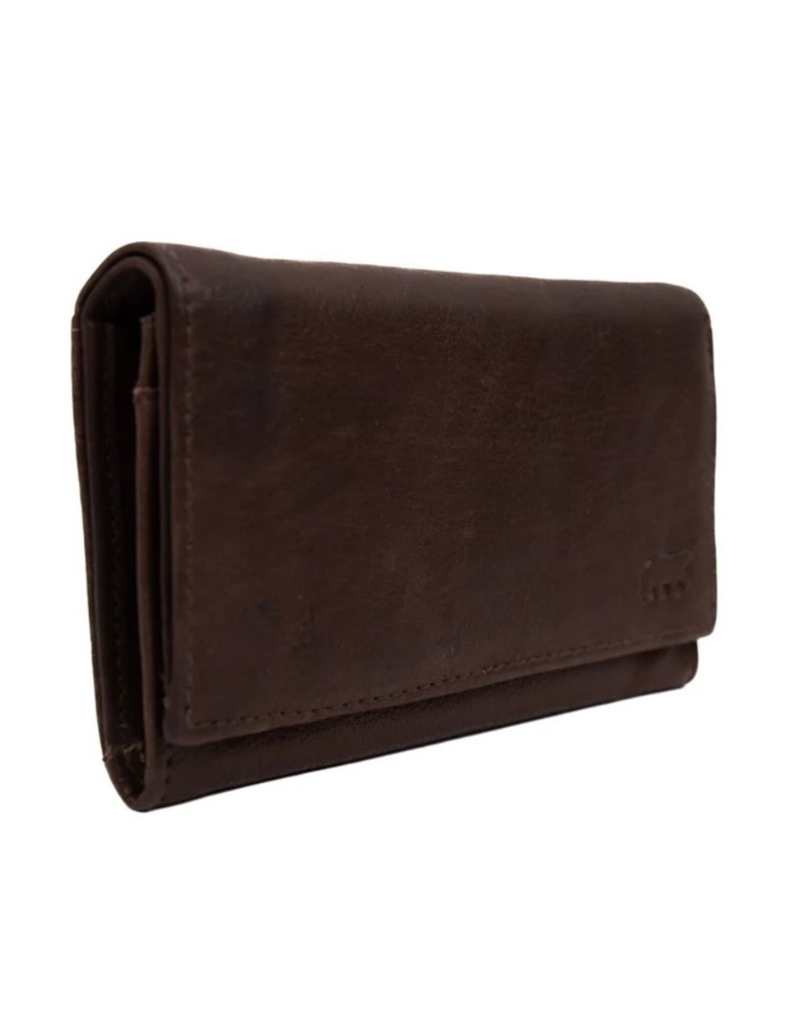 Bear Design Leather Wallets - Bear Design Wallet 'Sweety'  XL brown