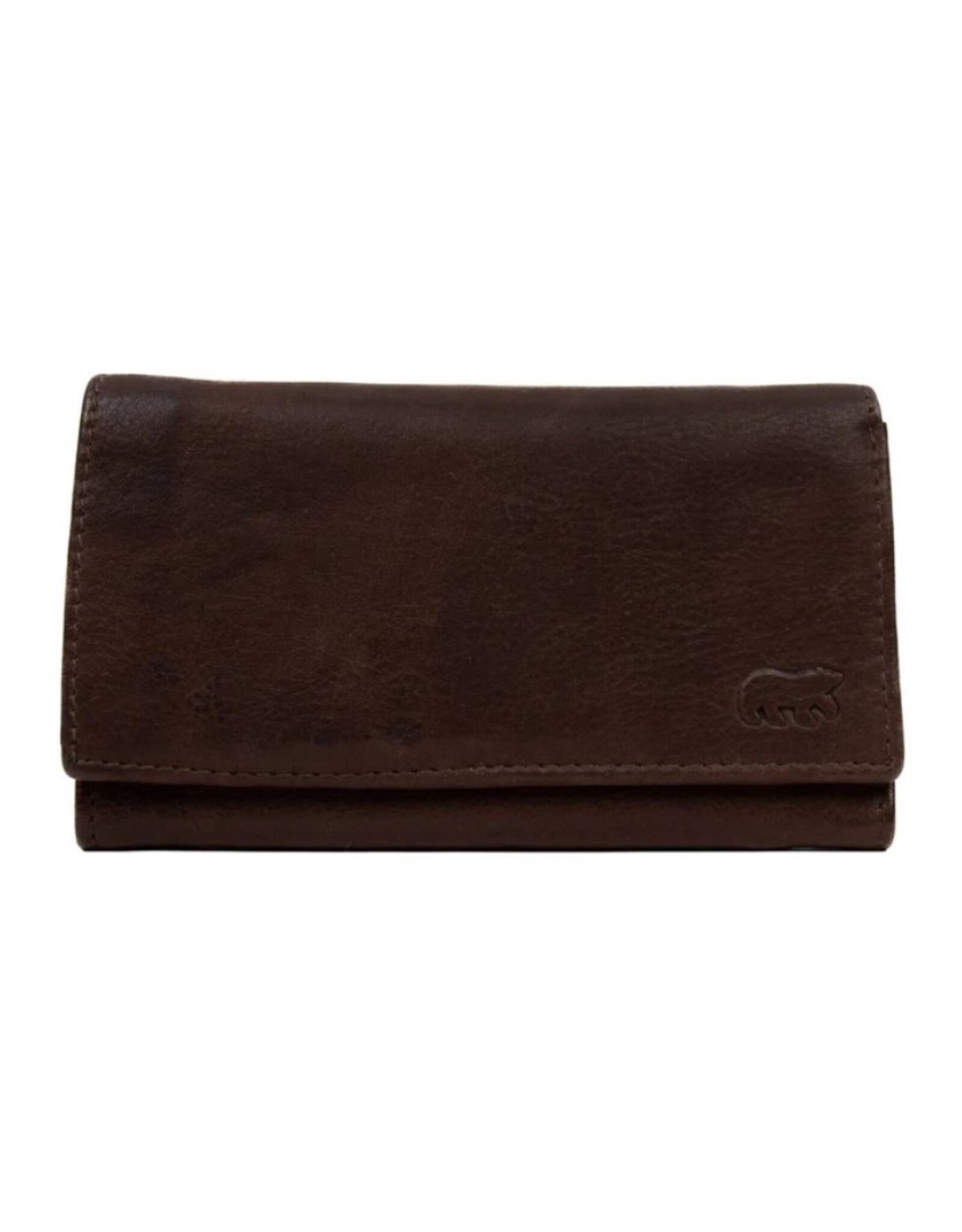 Bear Design Leather Wallets - Bear Design Wallet 'Sweety'  XL brown
