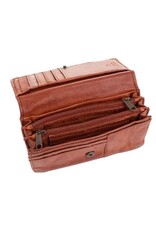 Bear Design Leather Wallets - Bear Design Wallet 'Emma'  cognac