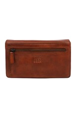 Bear Design Leather Wallets - Bear Design Wallet 'Emma'  cognac