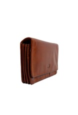 Bear Design Leather Wallets - Bear Design Wallet 'Emma'  cognac