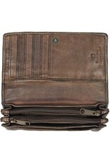 Bear Design Leather Wallets - Bear Design Wallet 'Emma'  brown