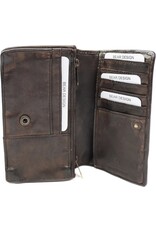 Bear Design Leather Wallets - Bear Design Wallet 'Emma'  brown
