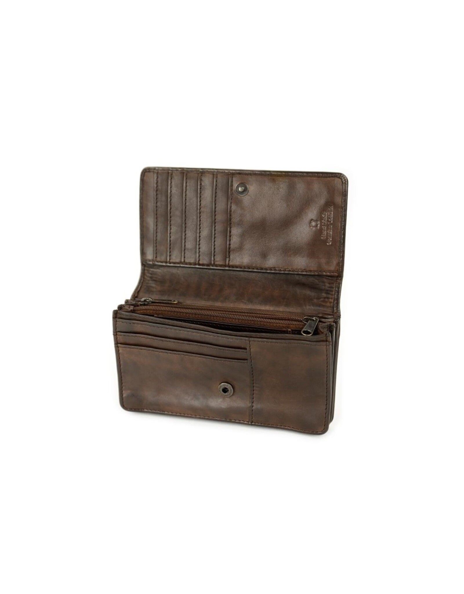 Bear Design Leather Wallets - Bear Design Wallet 'Emma'  brown