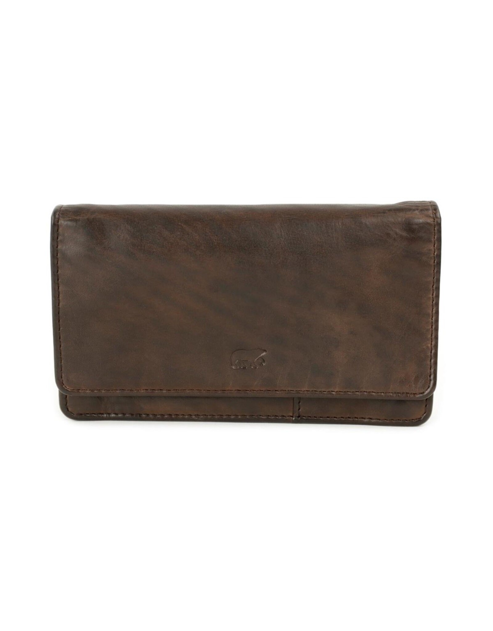 Bear Design Leather Wallets - Bear Design Wallet 'Emma'  brown
