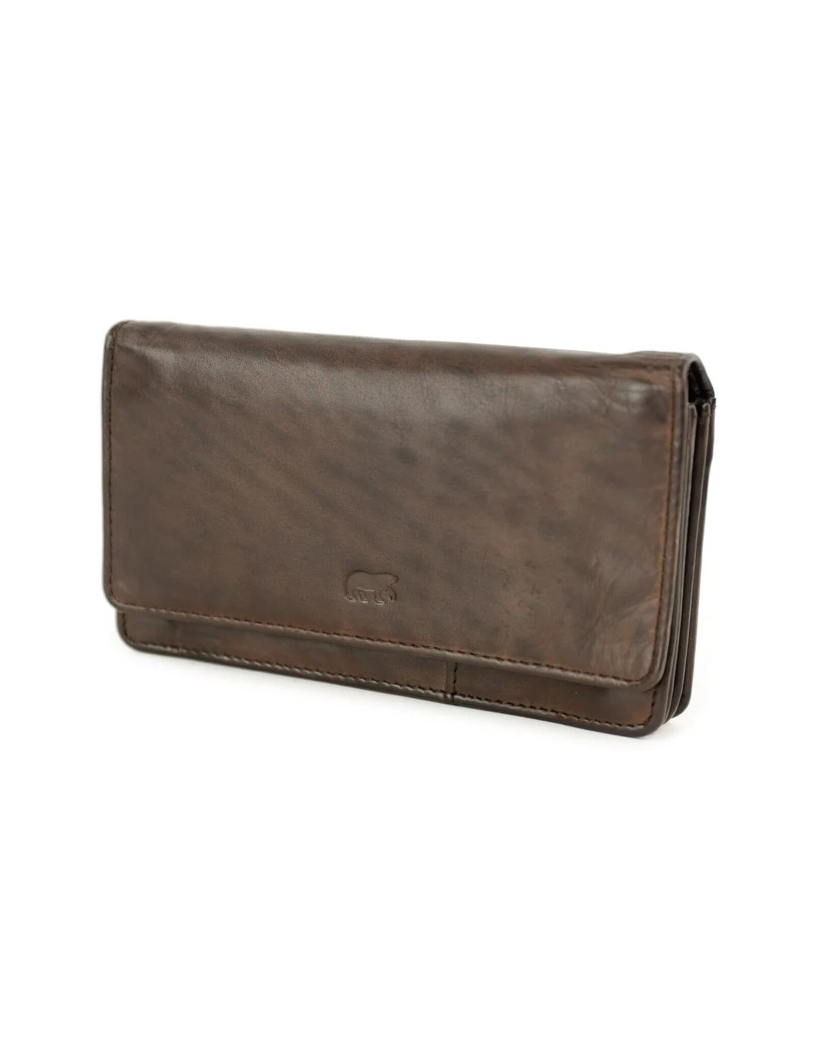 Bear Design Leather Wallets - Bear Design Wallet 'Emma'  brown