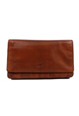 Bear Design Leather Wallets - Bear Design Wallet 'Emma'  cognac