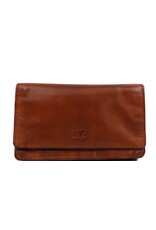 Bear Design Leather Wallets - Bear Design Wallet 'Emma'  cognac