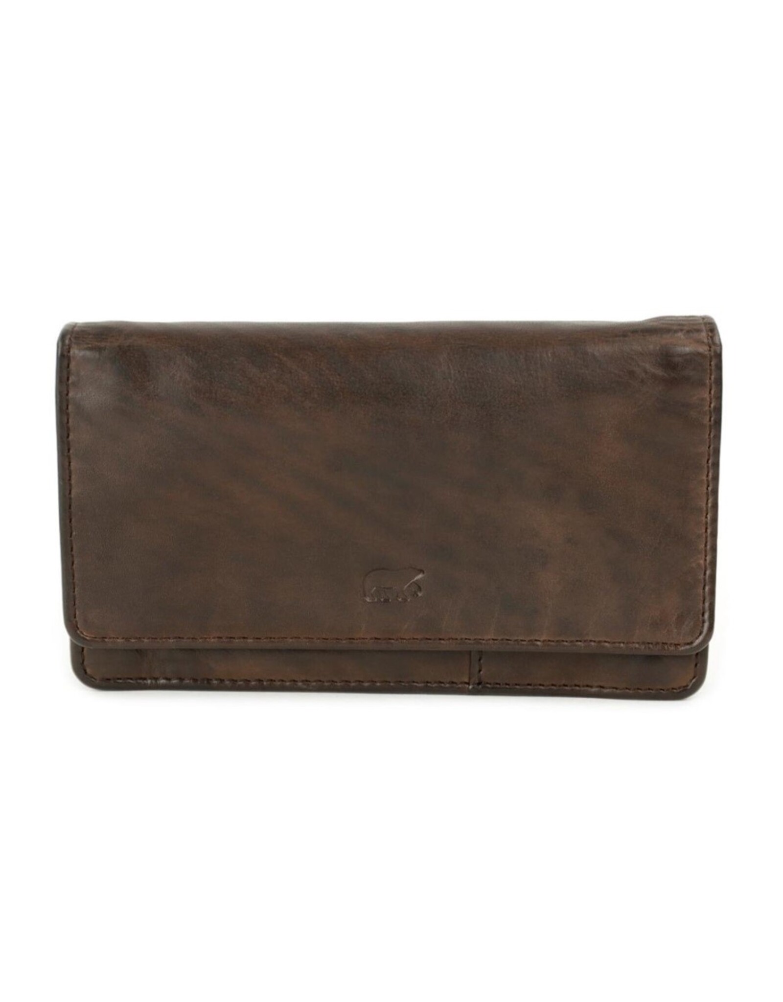 Bear Design Leather Wallets - Bear Design Wallet 'Emma'  brown