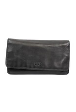 Bear Design Leren Portemonnees - Bear Design Portemonnee "Noor" zwart
