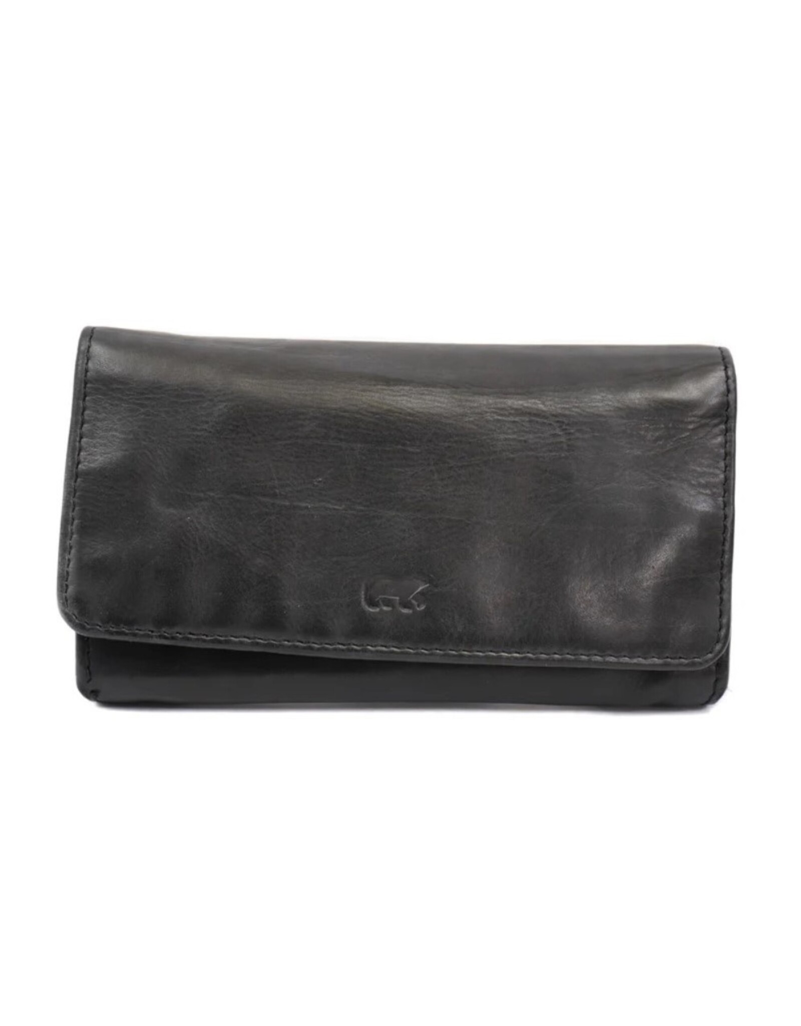Bear Design Leather Wallets - Bear Design Wallet 'Noor'  black