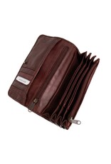 Bear Design Leather Wallets - Bear Design Wallet 'Noor'  bordeaux