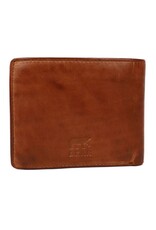 Bear Design Leren Portemonnees - Bear Design Billfold Portemonnee "Fabian" cognac