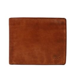 Bear Design Bear Design Billfold Wallet 'Fabian'  cognac