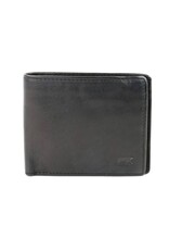 Bear Design Leather Wallets - Bear Design Billfold Wallet 'Fabian'  black