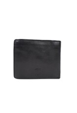 Bear Design Leather Wallets - Bear Design Billfold Wallet 'Fabian'  black