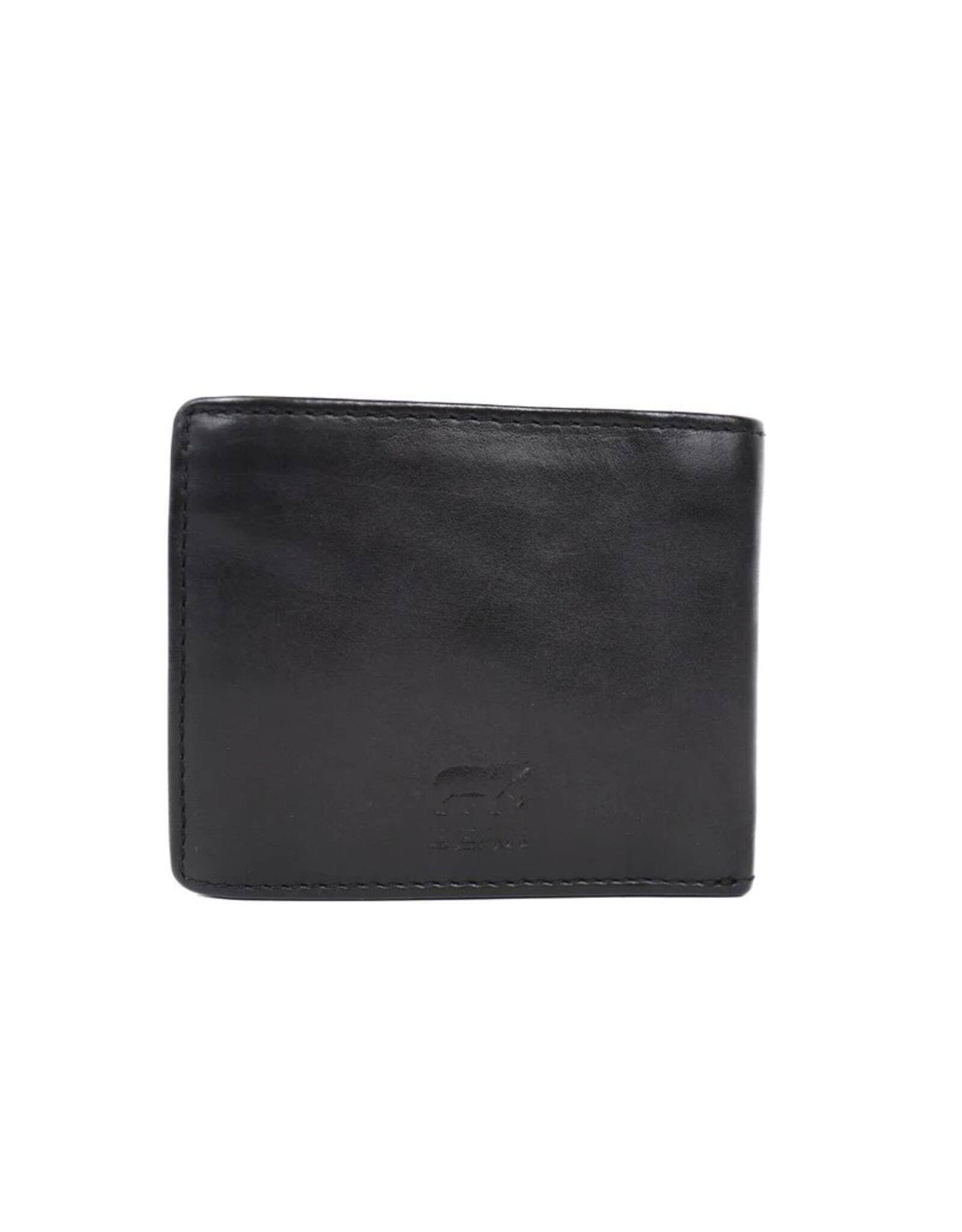 Bear Design Leather Wallets - Bear Design Billfold Wallet 'Fabian'  black