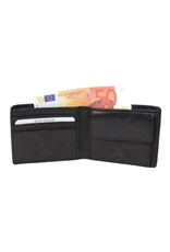 Bear Design Leather Wallets - Bear Design Billfold Wallet 'Fabian'  black