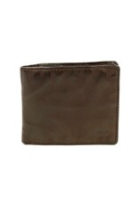 Bear Design Leather Wallets - Bear Design Billfold Wallet 'Fabian'  black brown
