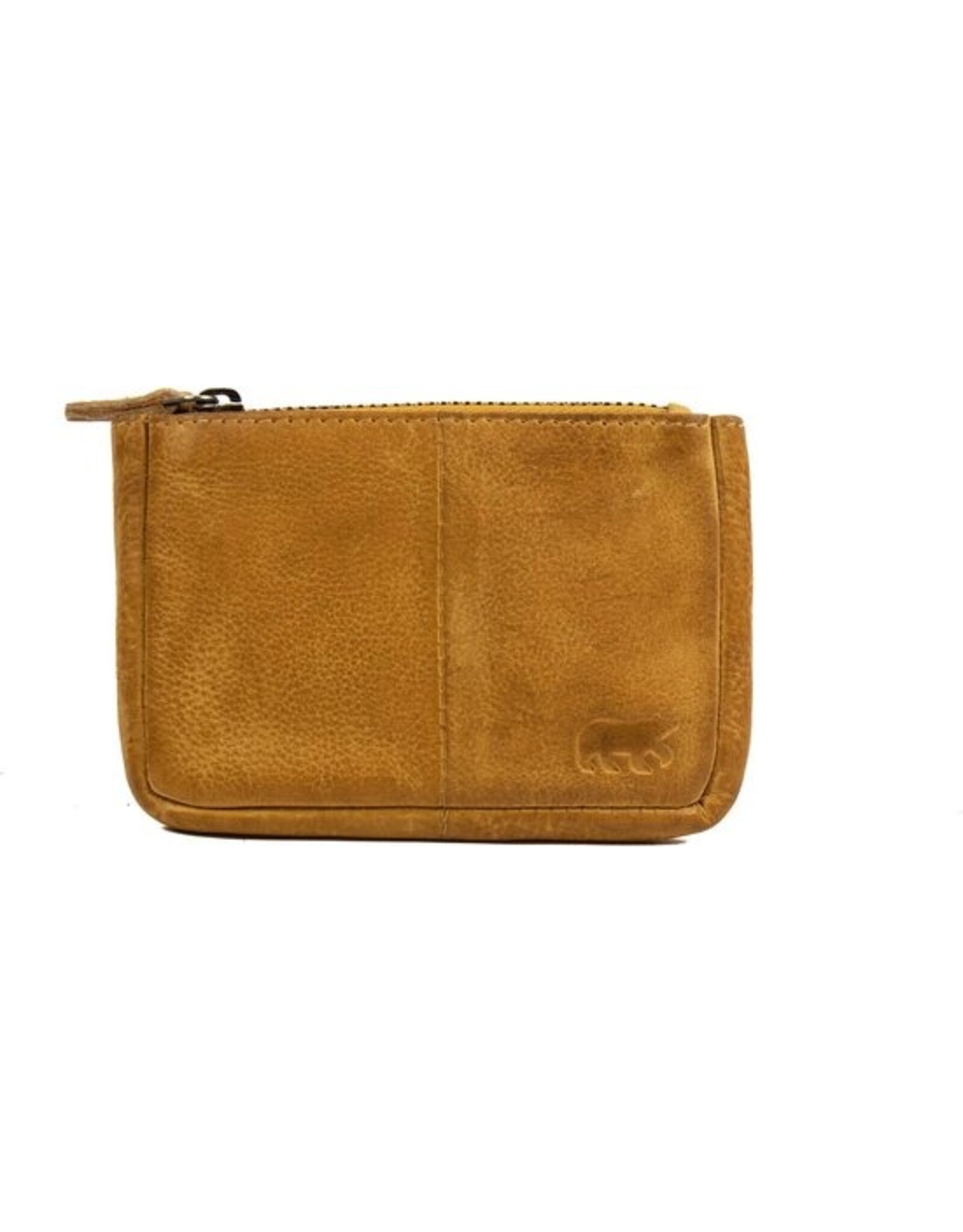Bear Design Leather Wallets - Bear Design Key pouch ‘Lyla’ yellow