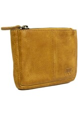 Bear Design Leather Wallets - Bear Design Key pouch ‘Lyla’ yellow