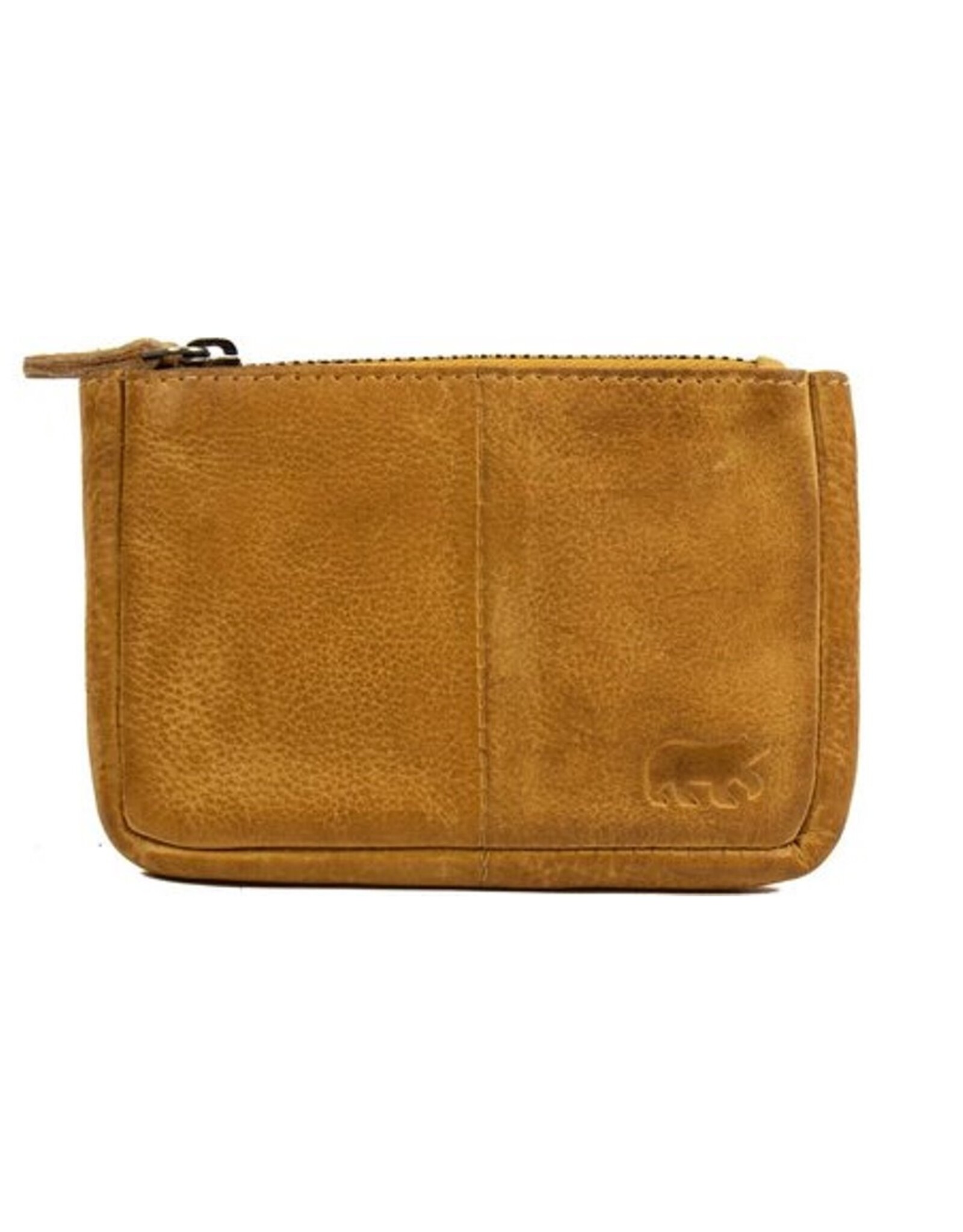 Bear Design Leather Wallets - Bear Design Key pouch ‘Lyla’ yellow