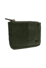 Bear Design Leather Wallets - Bear Design Key pouch ‘Lyla’ green