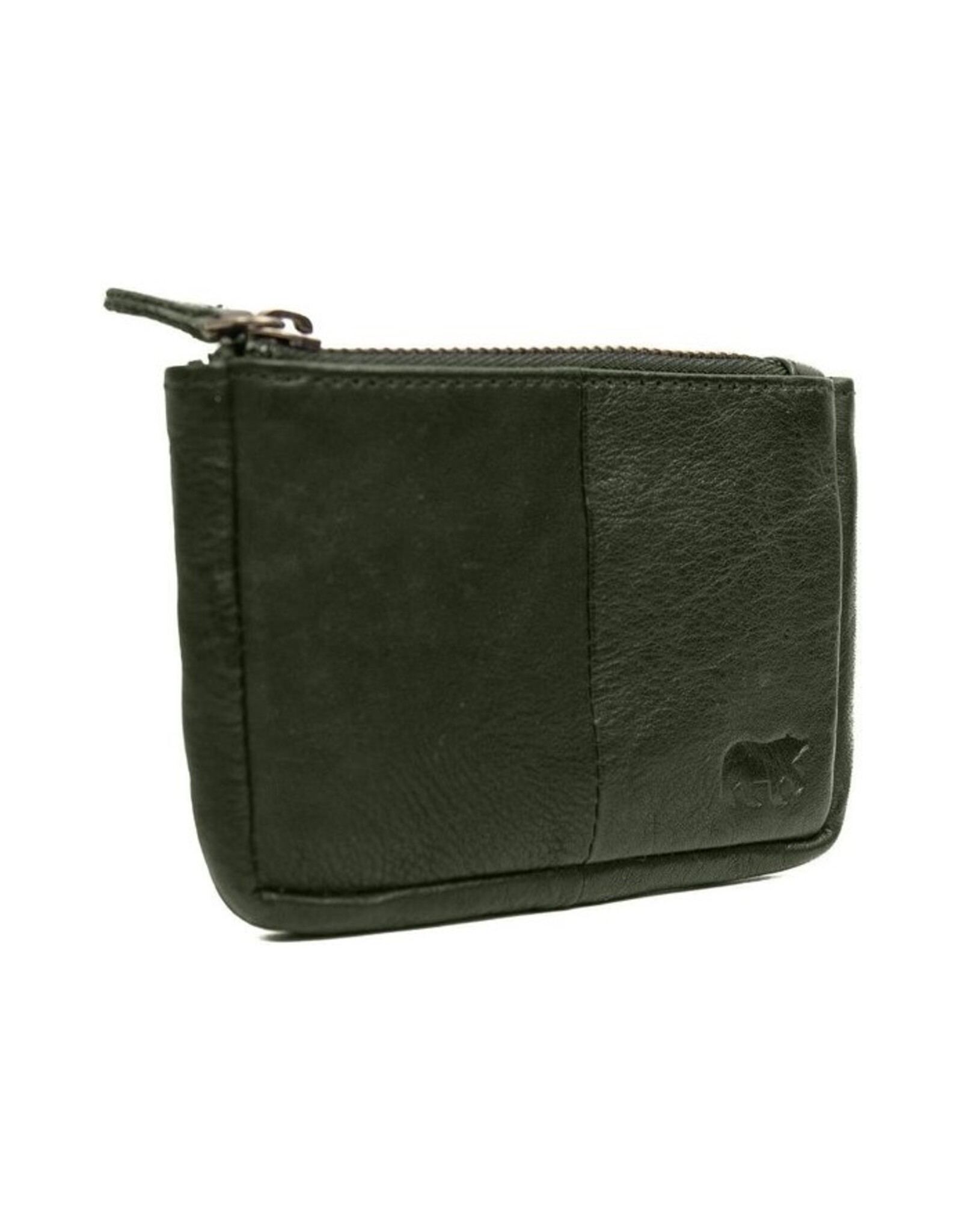 Bear Design Leather Wallets - Bear Design Key pouch ‘Lyla’ green