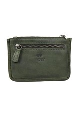 Bear Design Leather Wallets - Bear Design Key pouch ‘Lyla’ green