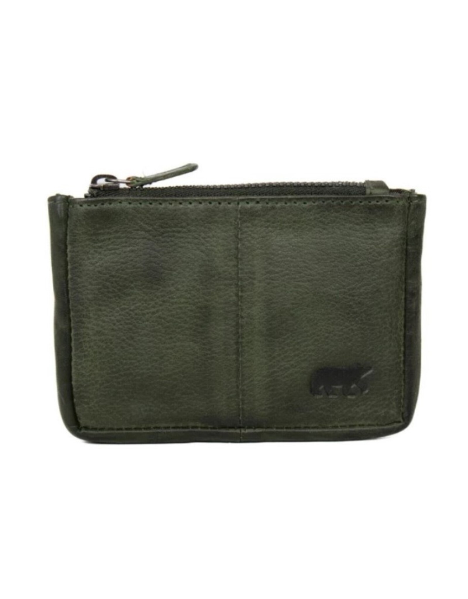 Bear Design Leather Wallets - Bear Design Key pouch ‘Lyla’ green