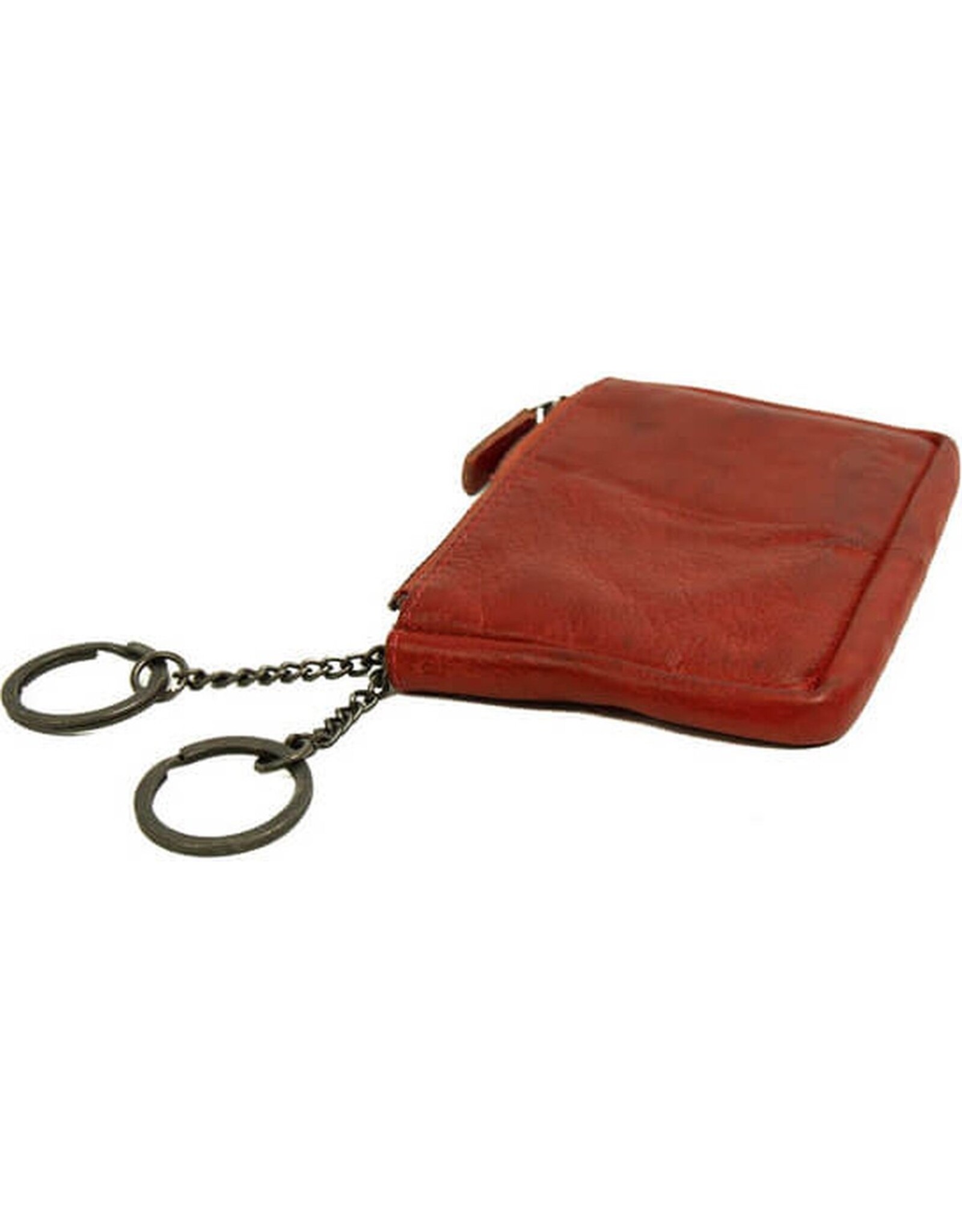 Bear Design Leather Wallets - Bear Design Key pouch ‘Lyla’ red