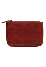 Bear Design Leather Wallets - Bear Design Key pouch ‘Lyla’ red