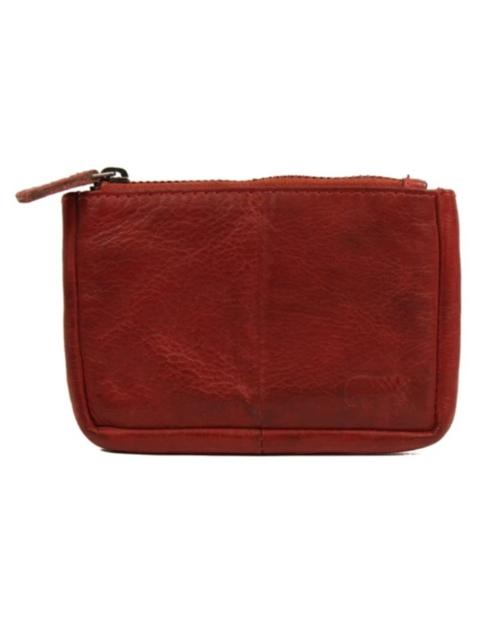 Bear Design Leather Wallets - Bear Design Key pouch ‘Lyla’ red
