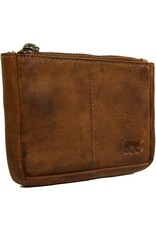Bear Design Leather Wallets - Bear Design Key pouch ‘Lyla’ cognac