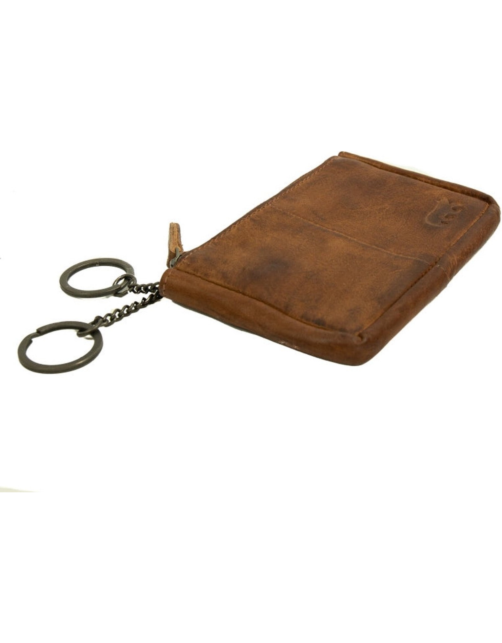 Bear Design Leren Portemonnees - Bear Design Sleuteletui/Sleutelhoesje  "Lyla" cognac