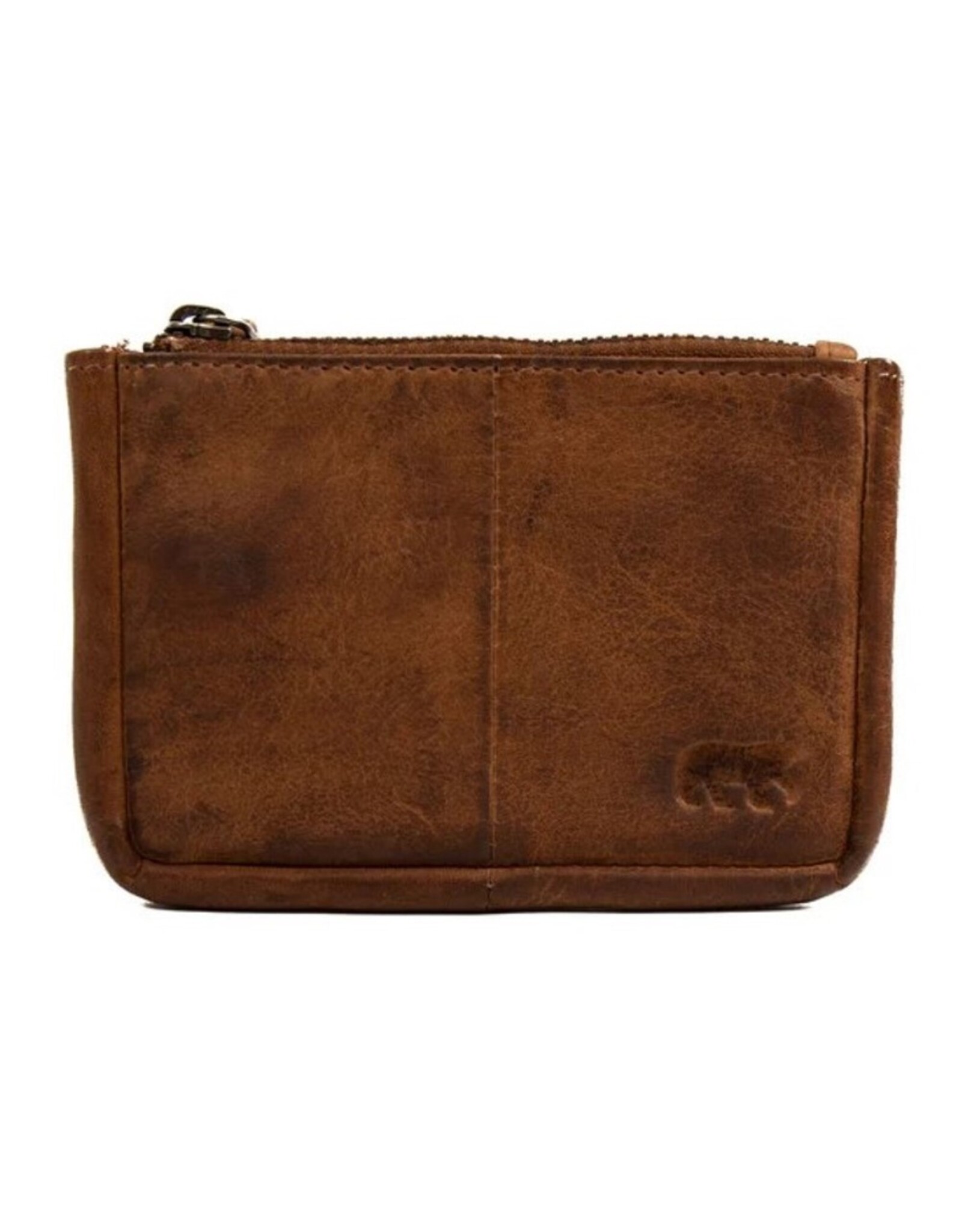 Bear Design Leren Portemonnees - Bear Design Sleuteletui/Sleutelhoesje  "Lyla" cognac