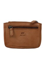 Bear Design Leather Wallets - Bear Design Key pouch ‘Lyla’ taupe
