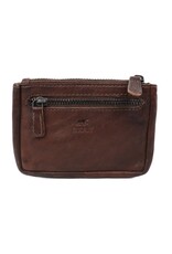 Bear Design Leather Wallets - Bear Design Key pouch ‘Lyla’ taupe brown