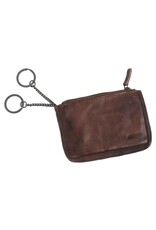 Bear Design Leather Wallets - Bear Design Key pouch ‘Lyla’ taupe brown