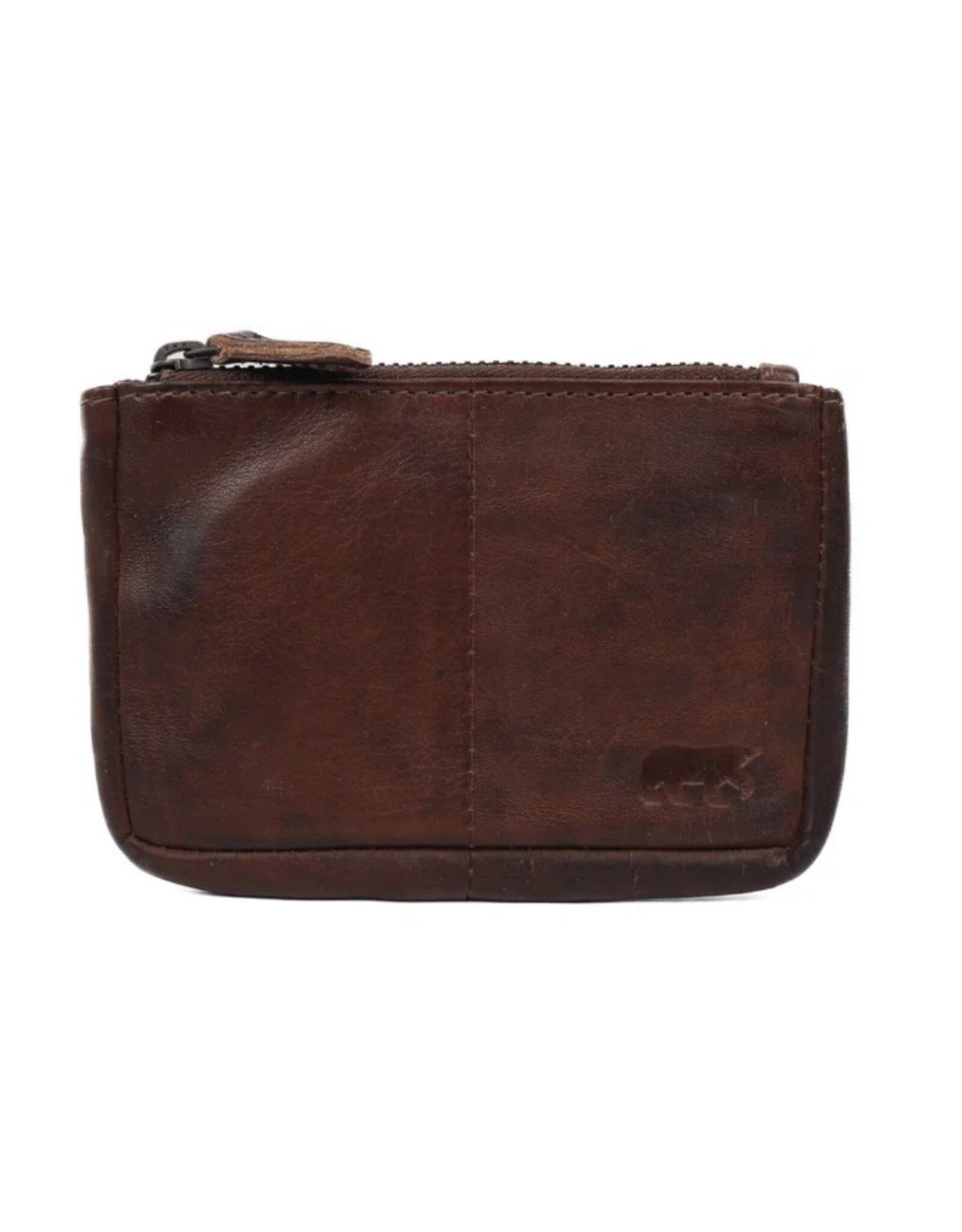 Bear Design Leather Wallets - Bear Design Key pouch ‘Lyla’ taupe brown