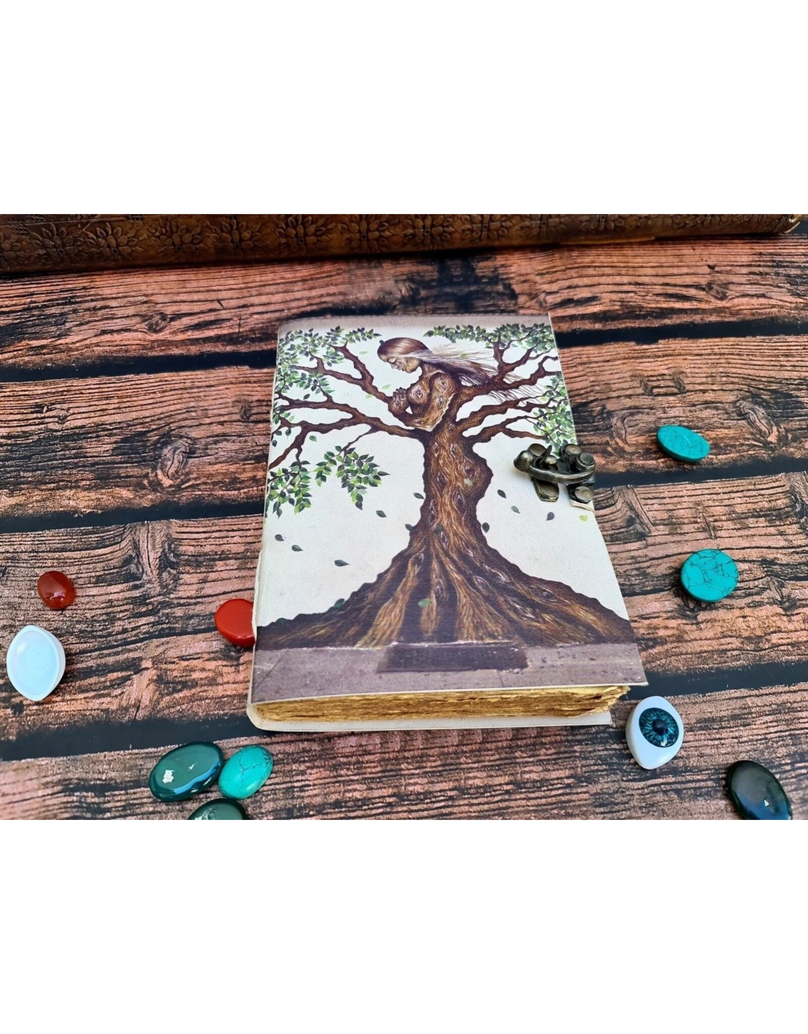 RK Handicrafts Miscellaneous - Tree of Life Leather Journal