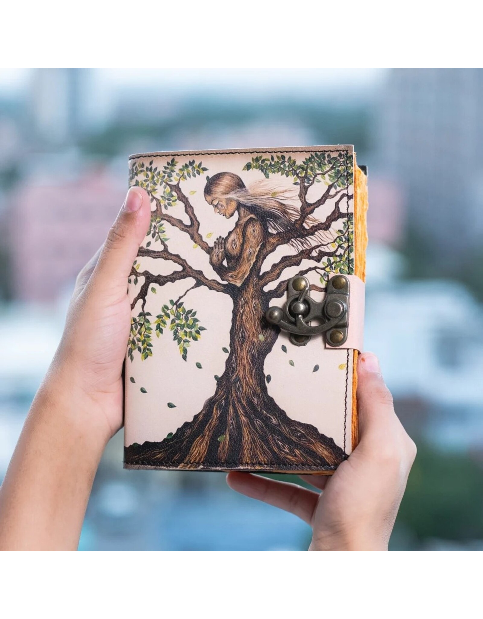 RK Handicrafts Miscellaneous - Tree of Life Leather Journal