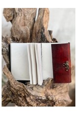 RK Handicrafts Miscellaneous - Triquetra Tree of Life Leather Journal red