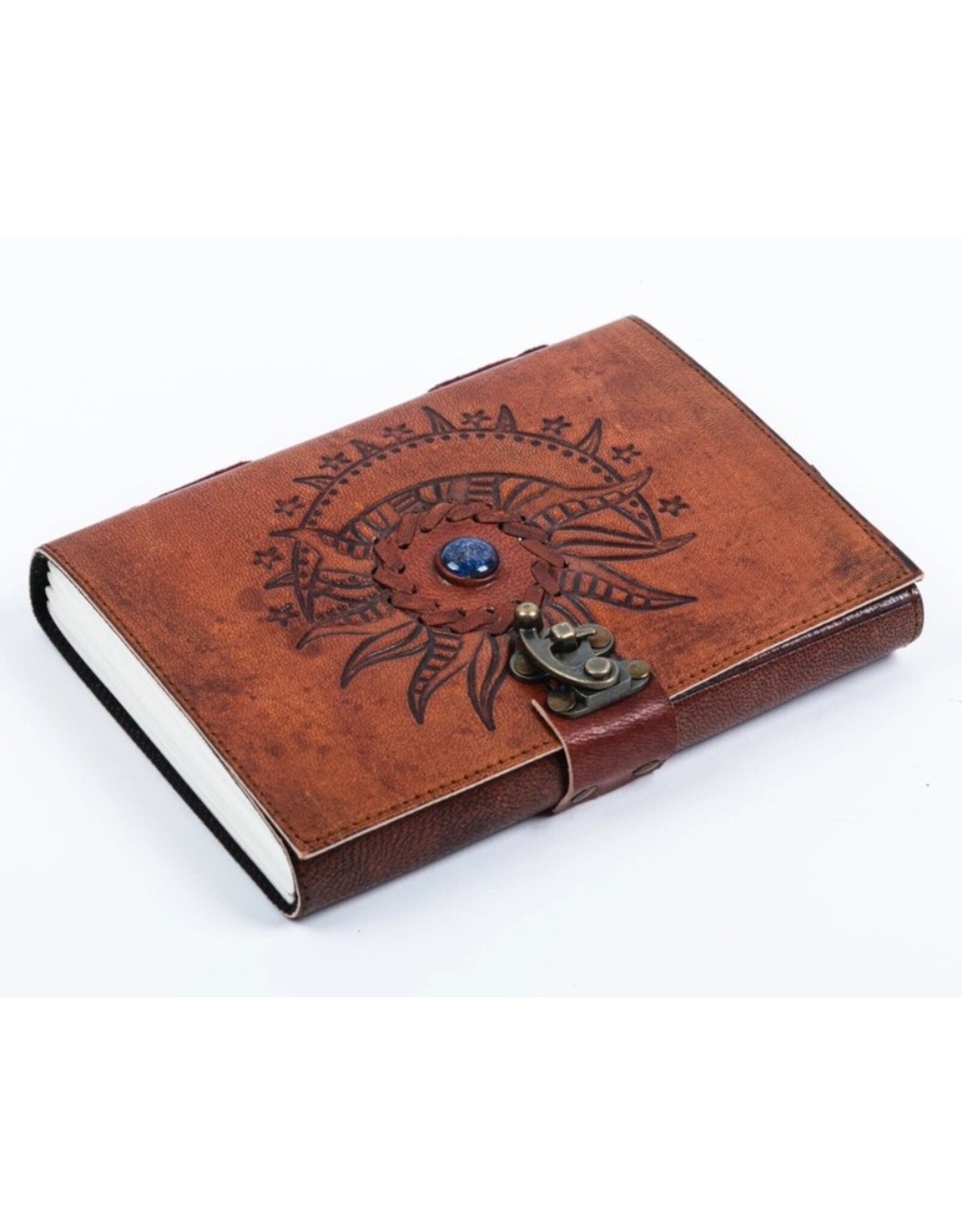 RK Handicrafts Miscellaneous - Sun & Moon Leather Vintage Journal