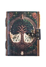 RK Handicrafts Miscellaneous - Celtic Tree of Life Leather Journal