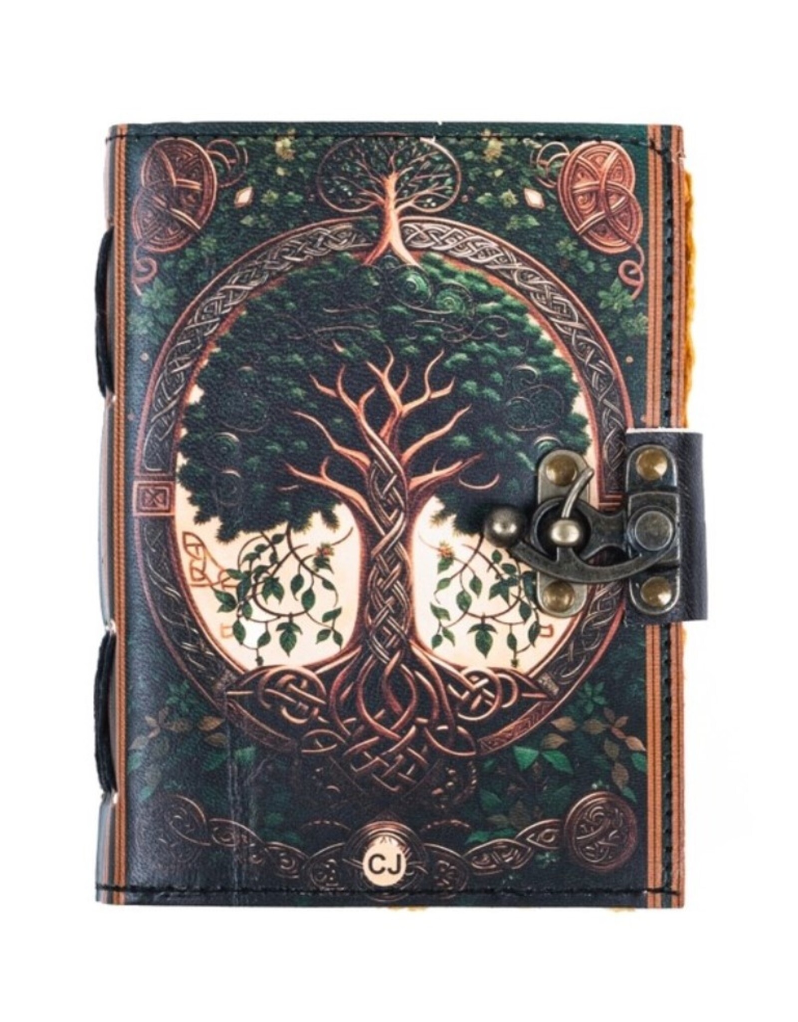RK Handicrafts Miscellaneous - Celtic Tree of Life Leather Journal