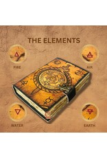 RK Handicrafts Miscellaneous - Leather Diary with Compass and Cabala Symbols 18x13cm