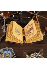 RK Handicrafts Miscellaneous - Leren Dagboek met Kompas en Kabbala Symbolen 18x13cm